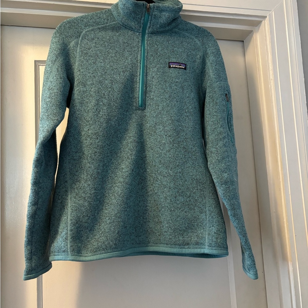 Patagonia Better Sweater 1/4 zip turquoise